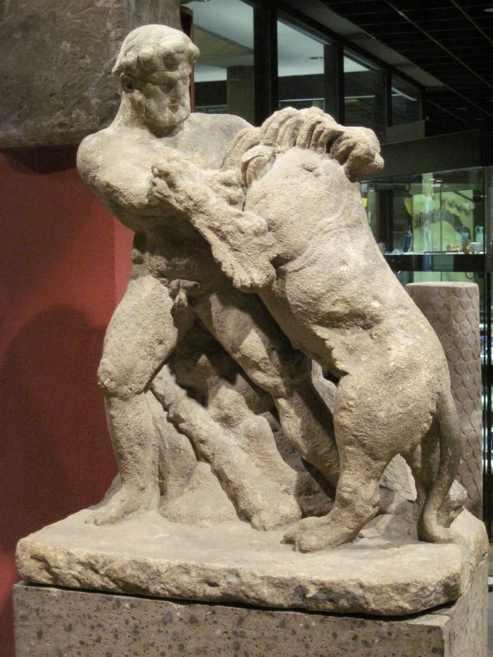 Hercule combattant le lion